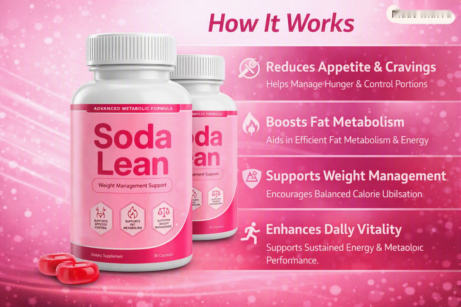 How Sodalean works — 4 metabolic pathways